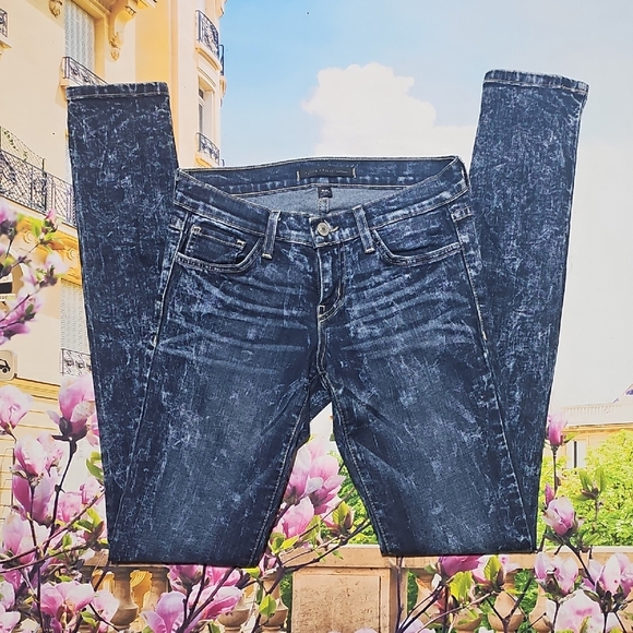 Flying Monkey Dark Blue Skinny Low Waist Jeans Size 25 - Picture 2 of 6